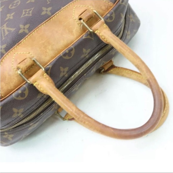 Authentic Louis Vuitton LV Hand Bag Deauville Browns Monogram - Picture 10 of 13